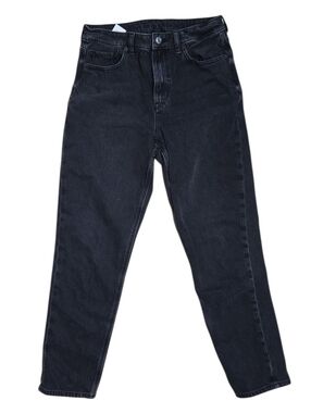 American Eagle Strigid cotton Mom Jean High Rise black size 6